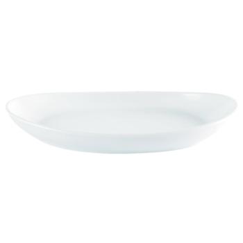 Porcelite Vitrified Hotelware. Standard Oval Bistro Platter, 13.5