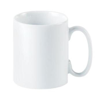 Porcelite Vitrified Hotelware. Standard Straight Sided Mug, 10oz