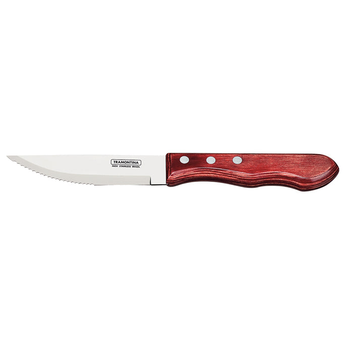 Jumbo Pointed Tip Steak Knife (Red), 12 Pieces