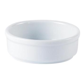 Porcelite Vitrified Hotelware. Standard Round Dish, 5oz