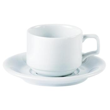 Porcelite Vitrified Hotelware. Standard Stacking Cup, 7oz