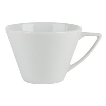 Porcelite Vitrified Hotelware. Standard Conic Cappuccino Cup, 15oz