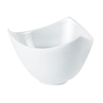 Porcelite Vitrified Hotelware. Squared Triangular Bowl