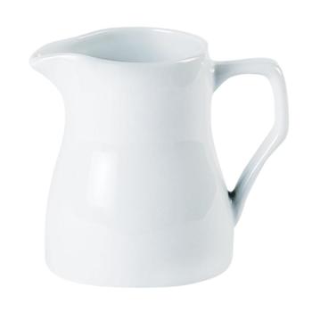 Porcelite Vitrified Hotelware. Standard Traditional Milk Jug, 11oz