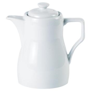 Porcelite Vitrified Hotelware. Standard Traditional Coffee Pot, 23oz