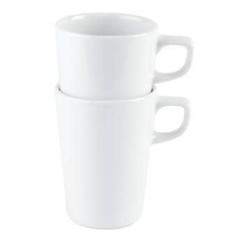 Porcelite Vitrified Hotelware. Standard Conical Stacking Mug, 12oz