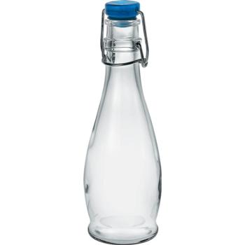 Bottles by Borgonovo, Small Blue Lid Glass Bottle