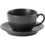 Seasons by Porcelite. Graphite Saucer for Bowl Cup