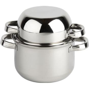 Stainless Steel Mussel Pot (Large)