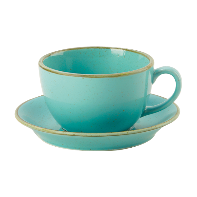 Seasons by Porcelite. Sea Spray Saucer for Bowl Cup