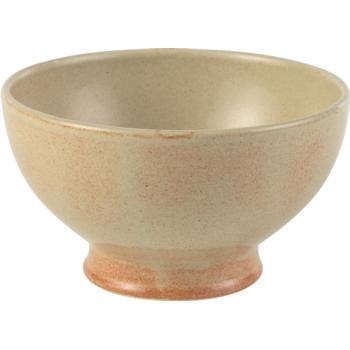 Rustico Stoneware. Flame Footed Bowl