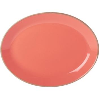 Seasons by Porcelite. Coral Oval Plate