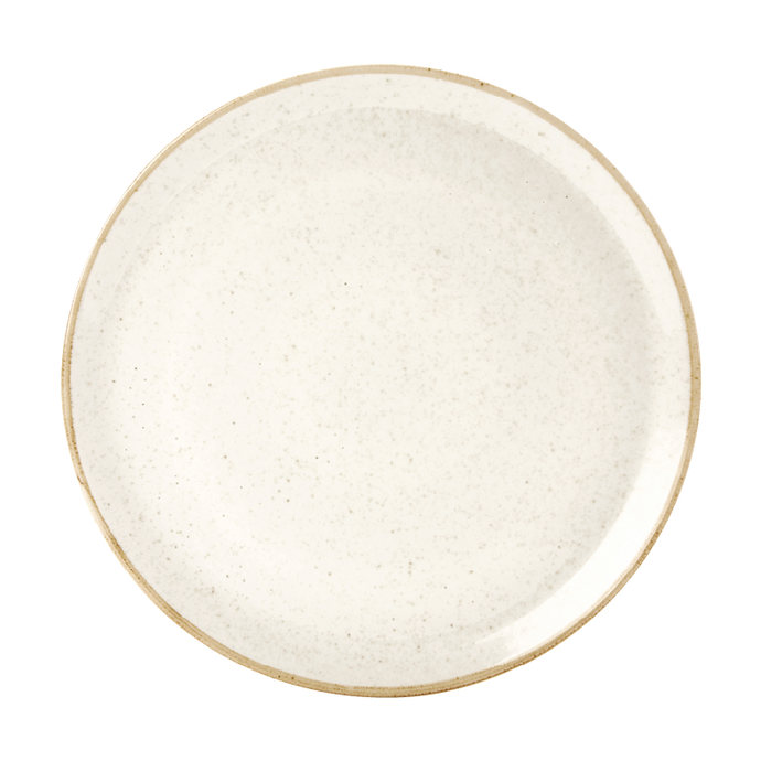 Seasons by Porcelite. Oatmeal Pizza Plate, 12.5