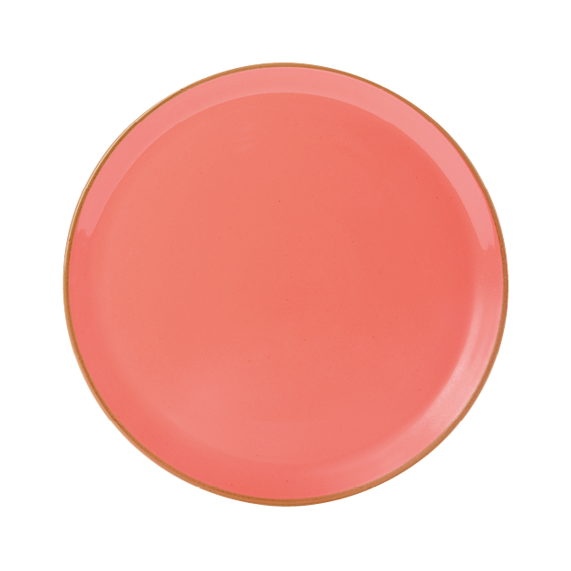 Seasons by Porcelite. Coral Pizza Plate, 12.5