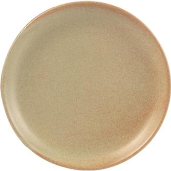 Rustico Stoneware. Flame Plate, 10.5