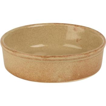 Rustico Stoneware. Flame Round Tapas Dish, Large